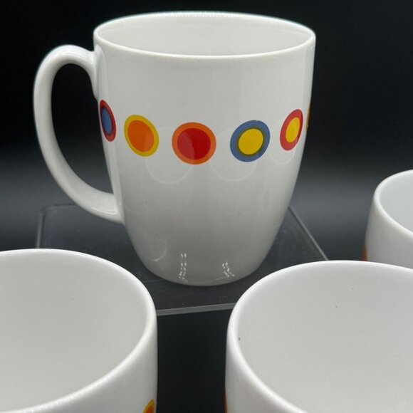 Corelle 11oz Mug Hot Dots set of 4 like new - Picture 3 of 7
